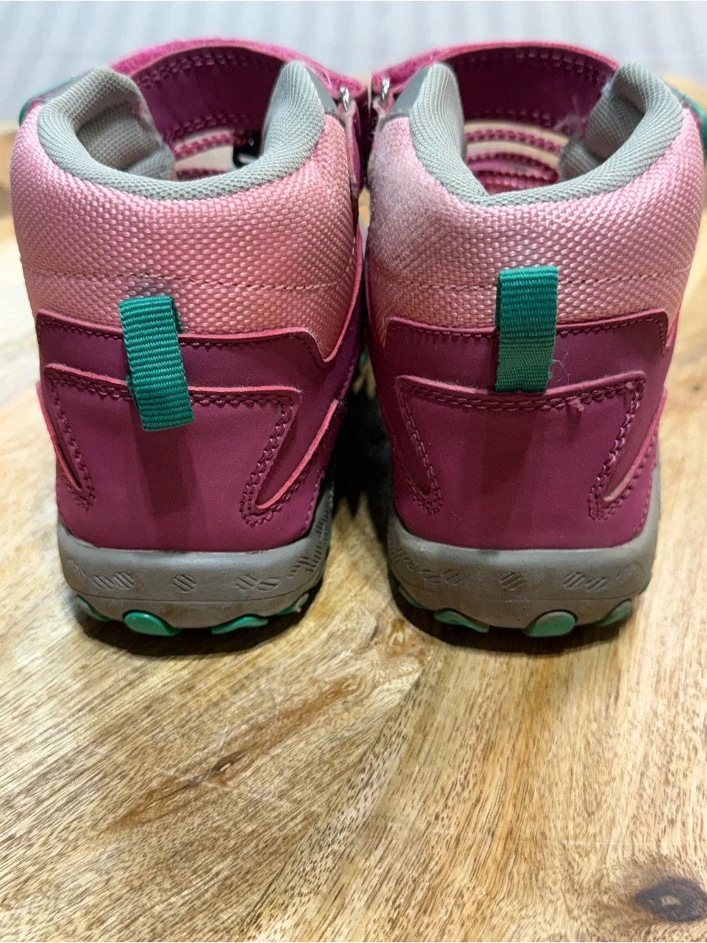 Kids Hiking Boots Mishansha Pink Teal Trail Shoes EU 30